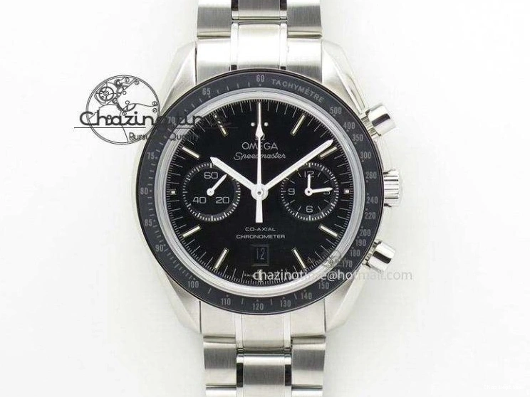 0524 Effortless Speedmaster Apollo 11 On SS Bracelet Manual Winding Chrono Movement 8225
